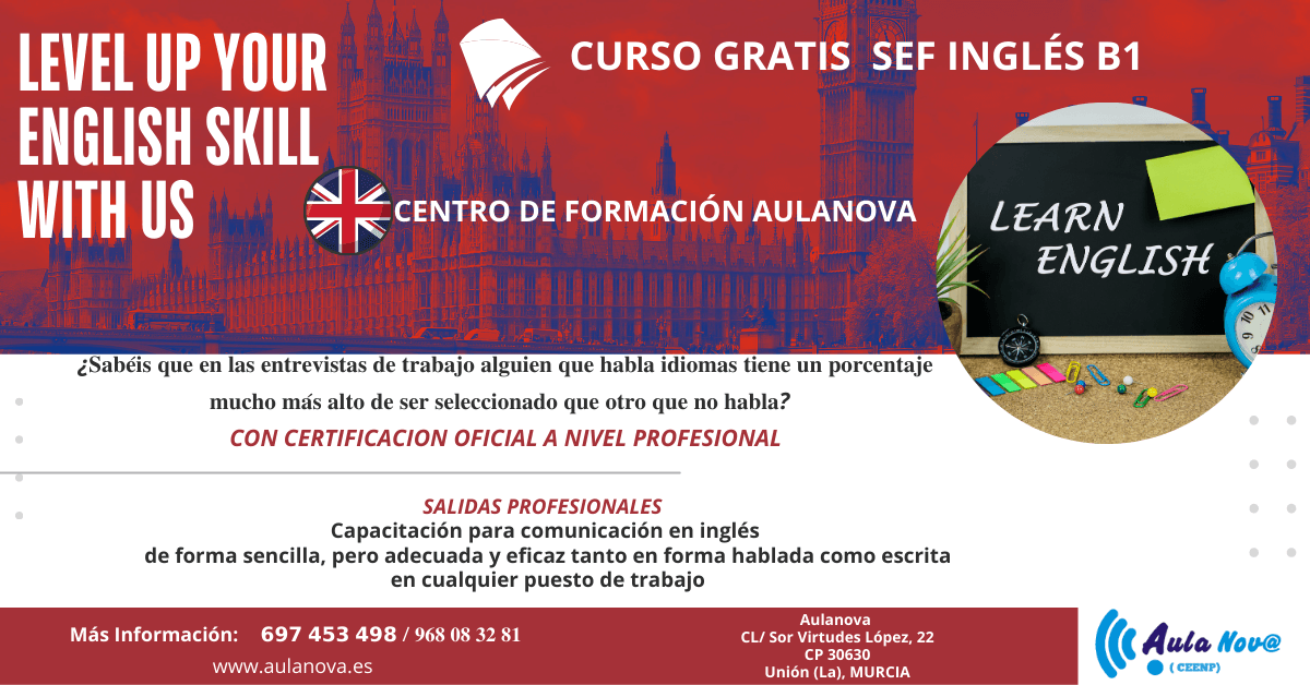 Curso SEF.- Curso Gratis Inglés B1