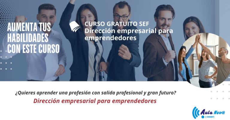 CURSO GRATUITO SEF Dirección empresarial para emprendedores