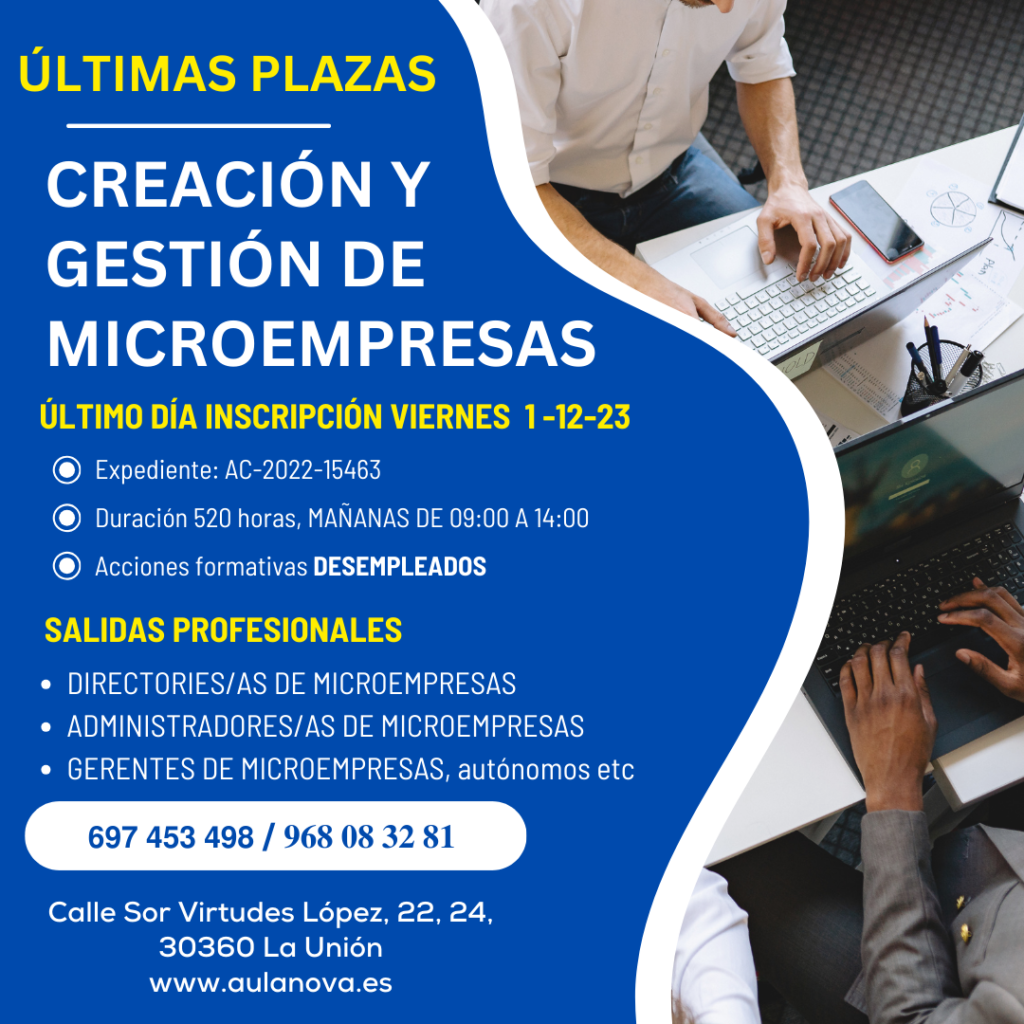 CREACIÓN Y GESTIÓN MICROEMPRESAS