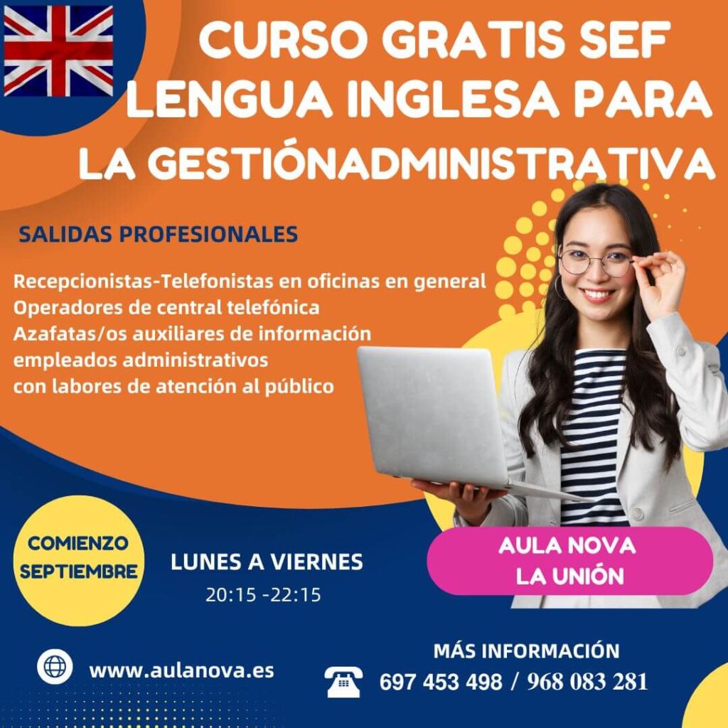 CURSO SEF-Lengua inglesa profesional para la gestión administrativa en la relación con el cliente