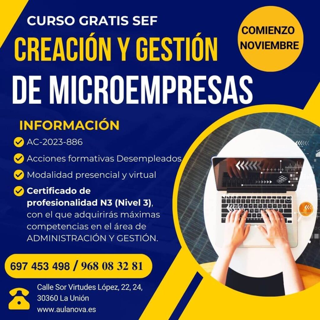 creación y gestión de microempresas